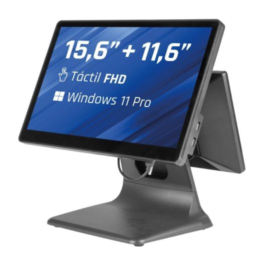 Terminal Punto Venta Dual IGGUAL 15.6" 11.6" N100 8GB 256GB SSD Windows 11 Pro