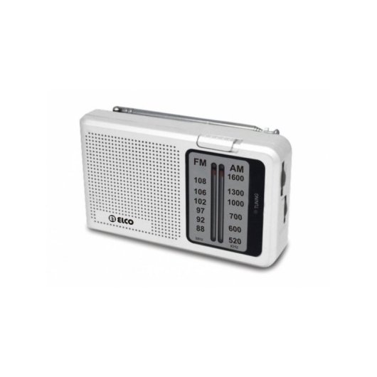 Radio Portátil Elco PD-712 AM/FM Analógica con Antena Telescópica
