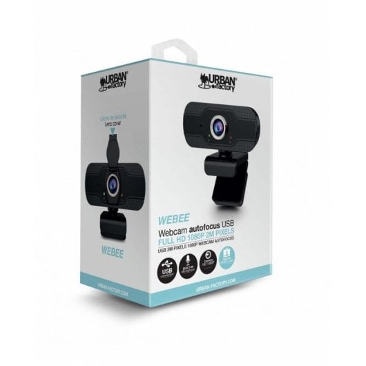Webcam URBAN FACTORY WEBEE Full HD 1080p USB 3.2