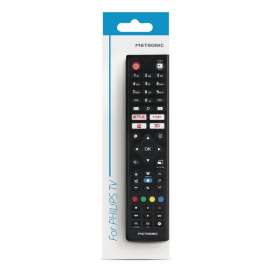 Fernbedienung Metronic 495352 für TV Philips IR Schwarz Kabellos Tasten