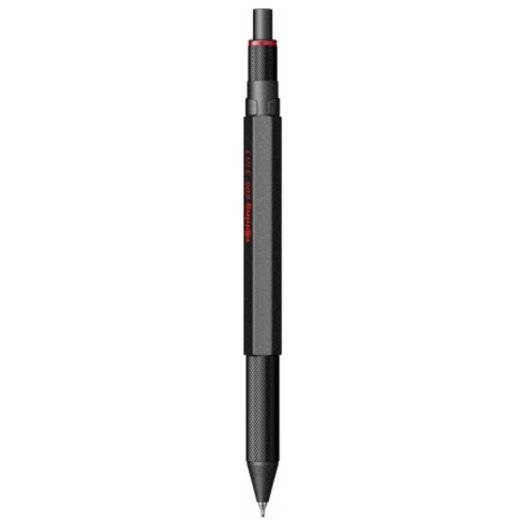 Portamine Rotring 600 Esagonale Nero 0,5 mm Confezione 3 Pezzi