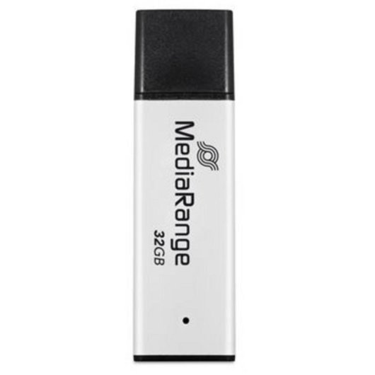 Unidad flash USB MediaRange MR1900 32 GB USB 3.2 Gen 1 Negro Plata