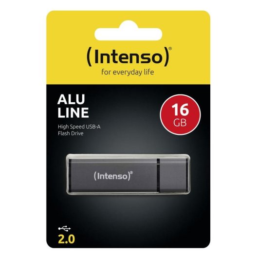 Memoria USB Intenso Alu Line 16 GB USB 2.0 aluminio antracita