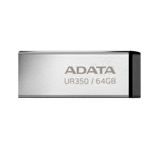 Memoria USB ADATA UR350 64 GB USB 3.2 Gen 1 Metal Negro Capless