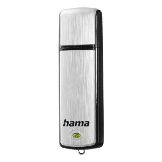Memoria USB HAMA Fancy 128GB USB 2.0 Negro y Plata con Tapa