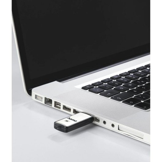 Memoria USB HAMA Fancy 128GB USB 2.0 Negro y Plata con Tapa