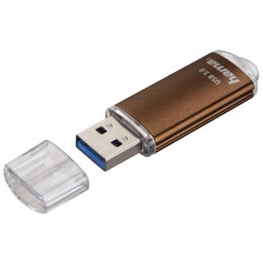 Unidad flash USB Hama Laeta 64 GB USB tipo A 3.2 Gen 1 marrón metálico