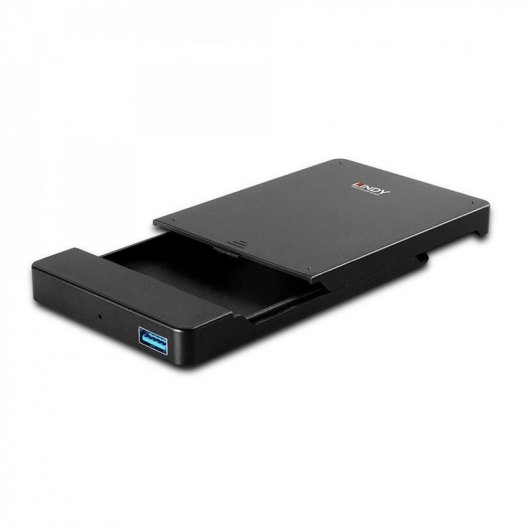 Caja PC Lindy 43331 2.5" Plástico Negro con USB Type-A para HDD/SSD