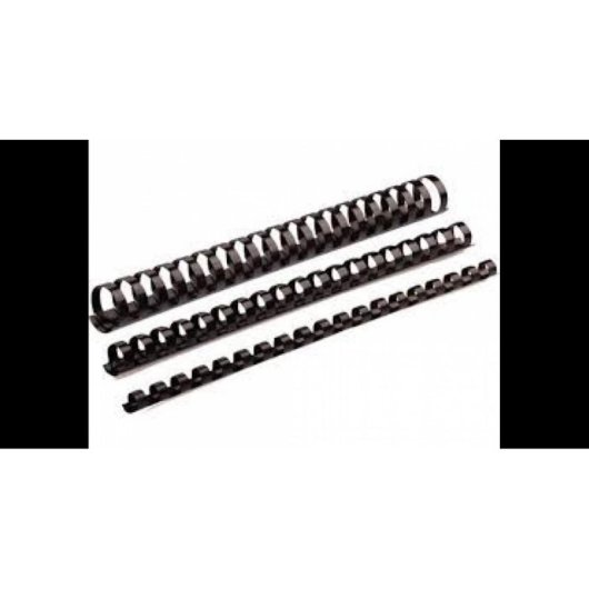 Binderinge Fellowes Pack 50 Schwarz 240 Blätter Kunststoff