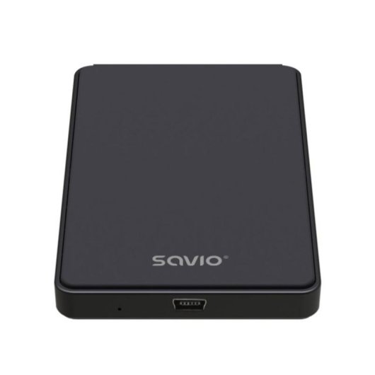 Caja PC Savio SAVAK-73 2.5" Aluminio Negro USB 2.0 Compacta Ligera