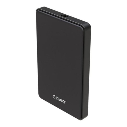 Caja PC Savio SAVAK-73 2.5" Aluminio Negro USB 2.0 Compacta Ligera