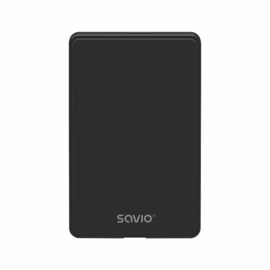 Caja PC Savio SAVAK-73 2.5" Aluminio Negro USB 2.0 Compacta Ligera