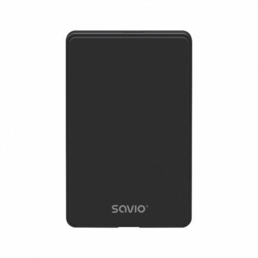 Caja PC Savio SAVAK-73 2.5" Aluminio Negro USB 2.0 Compacta Ligera