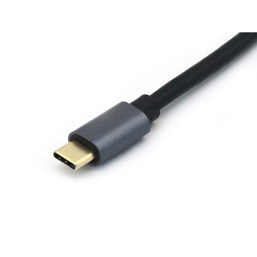 Cable USB 3.2 Gen 2 C a C Equip 1 m 10 Gbps PD 100 W Negro