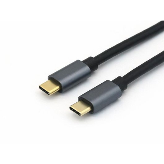 Cable USB 3.2 Gen 2 C a C Equip 1 m 10 Gbps PD 100 W Negro