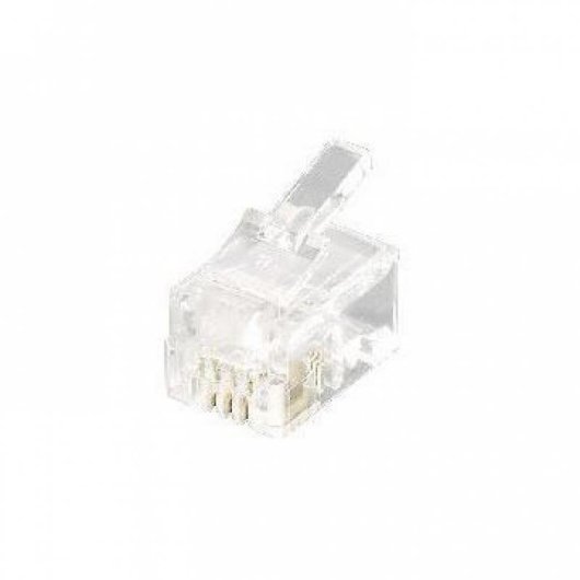 Conector RJ-11 4P4C Transparente EQUIP 121111 Kit 100 Unidades