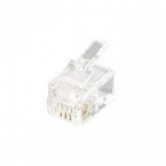Conector RJ-11 4P4C Transparente EQUIP 121111 Kit 100 Unidades