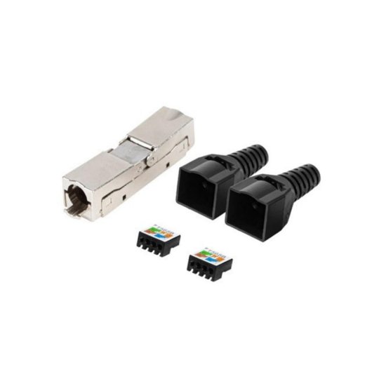 Connettore Adattatore 2x RJ45 Cat6 FTP Plug 8P8C Tool-Less Lanberg