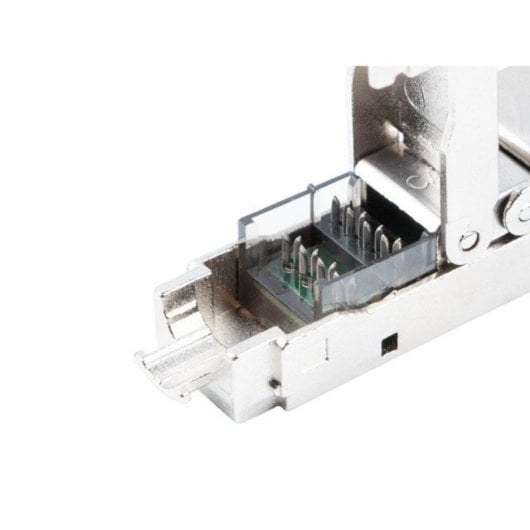 LANBERG 2x RJ45 Cat6a FTP Stecker 8P8C Tool-Less Adapter