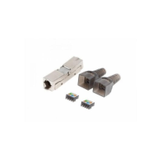 LANBERG 2x RJ45 Cat6a FTP Stecker 8P8C Tool-Less Adapter