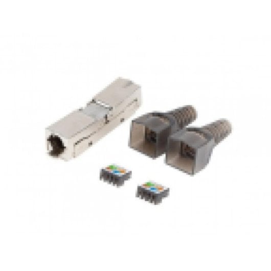 LANBERG 2x RJ45 Cat6a FTP Stecker 8P8C Tool-Less Adapter