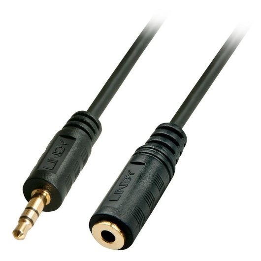 Cavo Audio Lindy 3,5mm Maschio a Femmina 10 m Nero