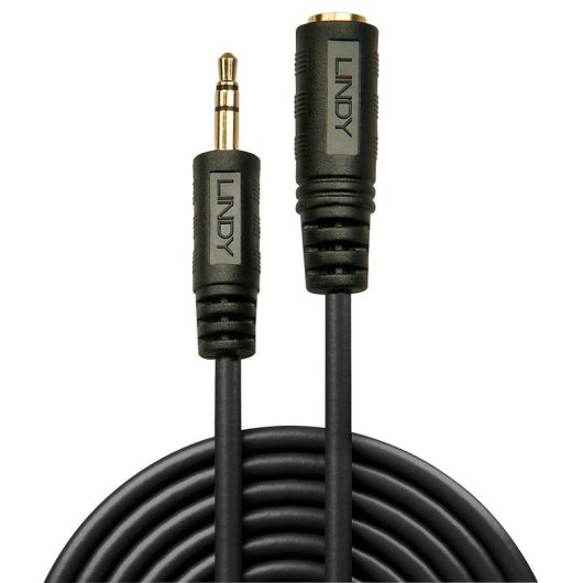 Cavo Audio Lindy 3,5mm Maschio a Femmina 10 m Nero
