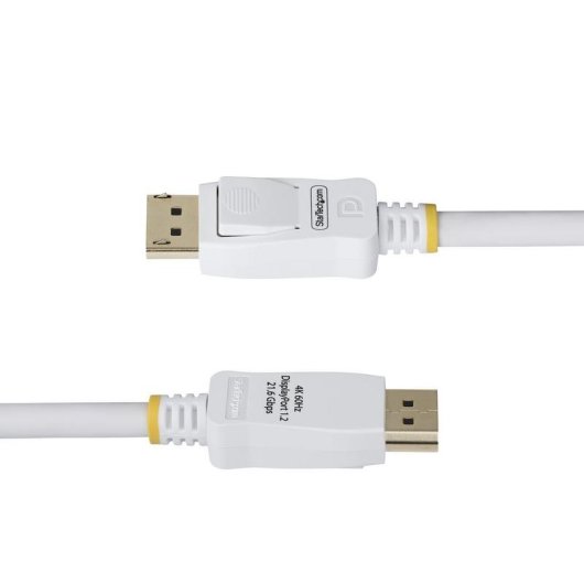 Cable DisplayPort 1.2 StarTech 1,8m Blanco Certificado VESA 4K 60Hz