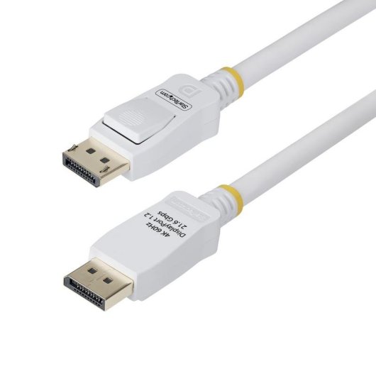 Cable DisplayPort 1.2 StarTech 1,8m Blanco Certificado VESA 4K 60Hz