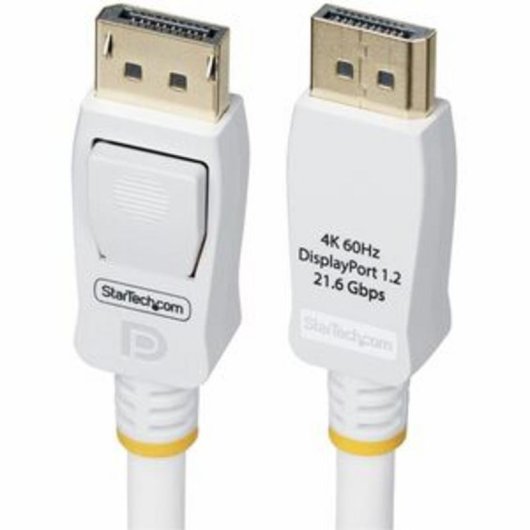 Cable DisplayPort 1.2 StarTech 1,8m Blanco Certificado VESA 4K 60Hz