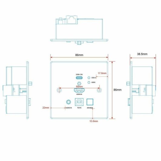Extensor KVM Lindy 38387 Transmissor Fio 150 m Cat6 4K 60 Hz