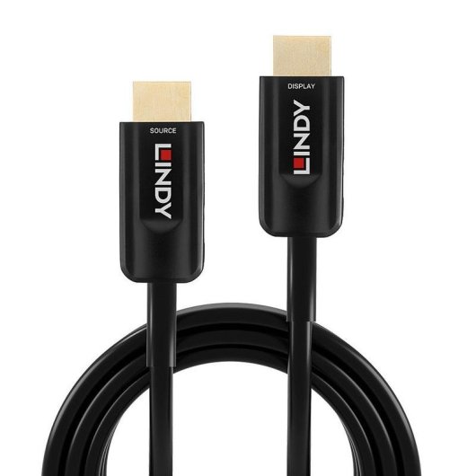 Cable HDMI 2.1 Lindy 10 m Fibra Óptica Híbrido 48 Gbit/s Negro