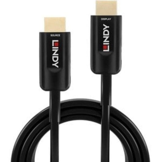 Cable HDMI 2.1 Lindy 10 m Fibra Óptica Híbrido 48 Gbit/s Negro