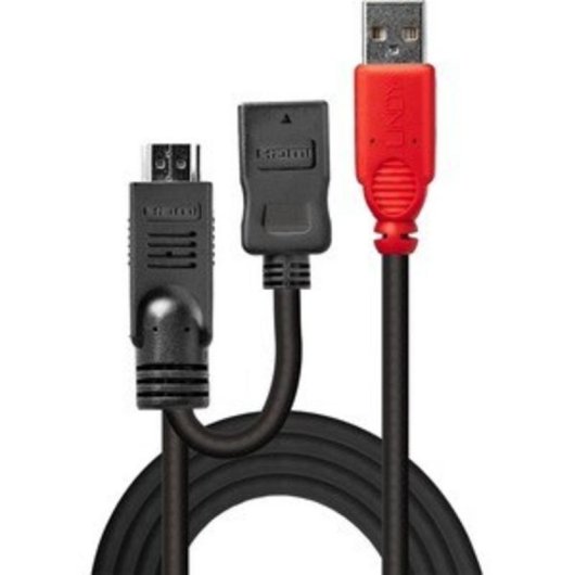 Grafikadapter USB Lindy 41080 Schwarz/Rot 5 V