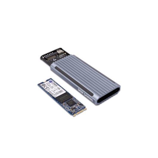 Caja PC CoolBox DG-MCM-NVME1 M.2 Alumínio Prateado RGB Gaming USB 10 Gbit/s