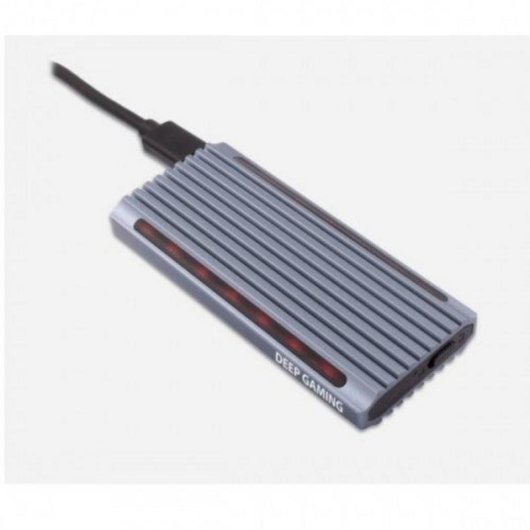 Caja PC CoolBox DG-MCM-NVME1 M.2 Alumínio Prateado RGB Gaming USB 10 Gbit/s