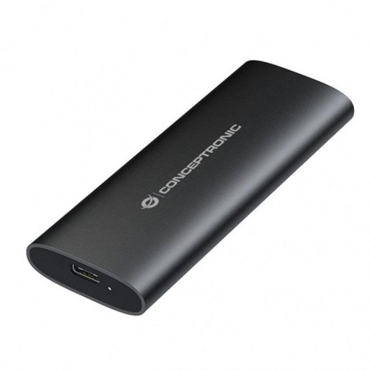 Caja PC Conceptronic StreamVault DANTE04B M.2 Aluminio Negro USB 10 Gbps