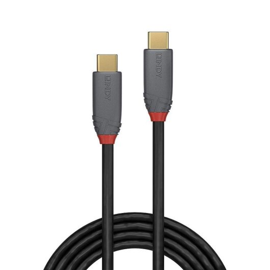 Cable USB C a USB C Lindy 3 m USB 3.2 Gen 2 10 Gbit/s Negro