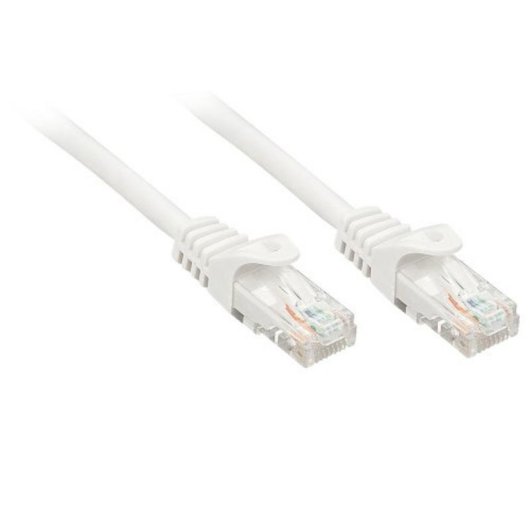 Netzwerkkabel Lindy Cat6 2 m U/UTP RJ-45 Stecker an Stecker weiß