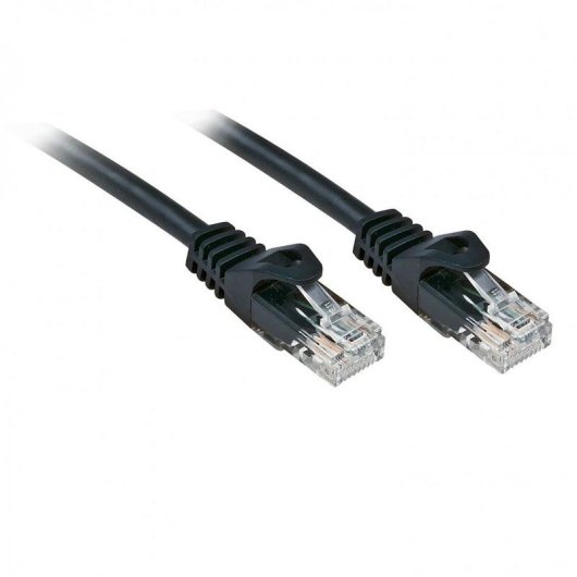 Cable de red Lindy Cat6 3 m U/UTP Negro RJ-45 a RJ-45