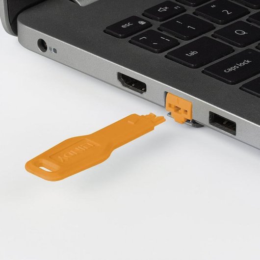 Llave de bloqueador de puerto RJ-45 Lindy 47896 Naranja ABS