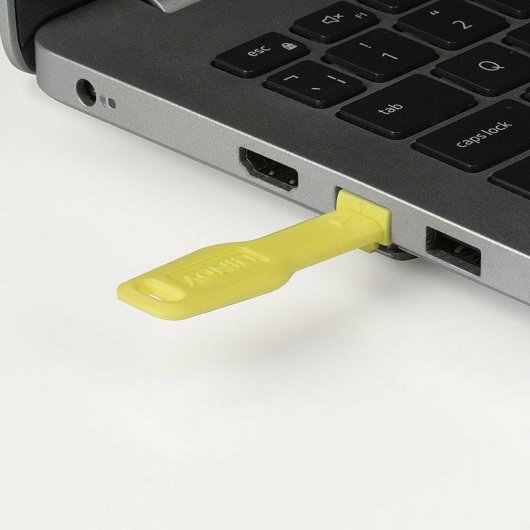 Llave de Bloqueador de Puerto RJ-45 Lindy Amarillo ABS