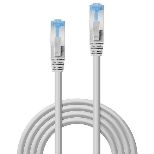 Cable de red Lindy Cat6a U/UTP 2 metros Gris
