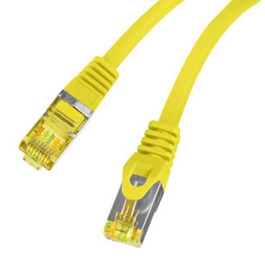 Cavo di rete Lanberg PCF6A-10CU Cat6a S/FTP 0,5 m Giallo