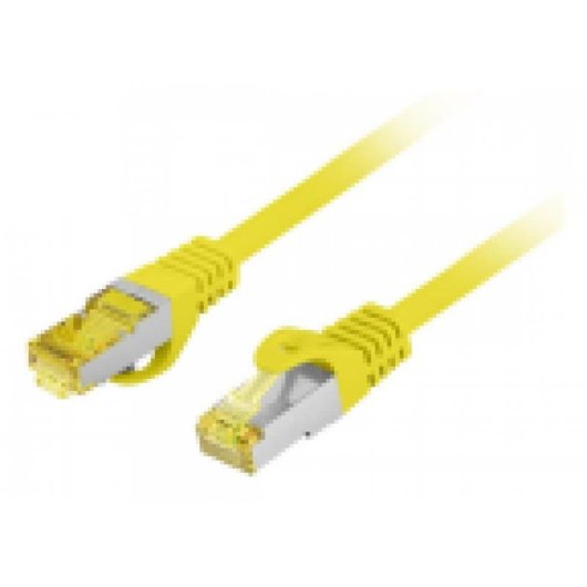 Cavo di rete Lanberg PCF6A-10CU Cat6a S/FTP 0,5 m Giallo