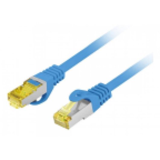 Cavo di rete Lanberg PCF6A-10CU Cat6a S/FTP 0,5 m blu