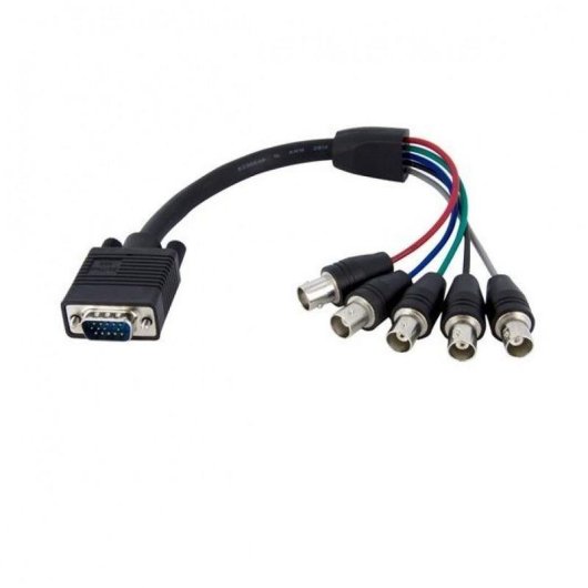 Cable Adaptador VGA HD15 a 5 BNC RGBHV StarTech.com 30 cm Macho a Hembra