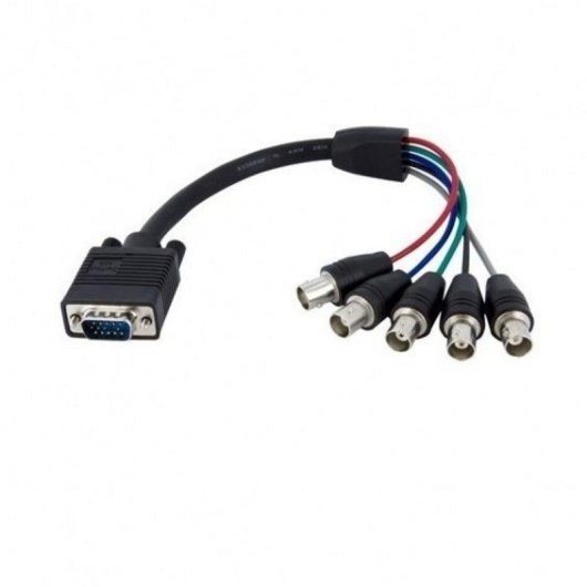 Cable Adaptador VGA HD15 a 5 BNC RGBHV StarTech.com 30 cm Macho a Hembra