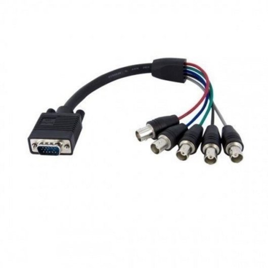 Cable Adaptador VGA HD15 a 5 BNC RGBHV StarTech.com 30 cm Macho a Hembra