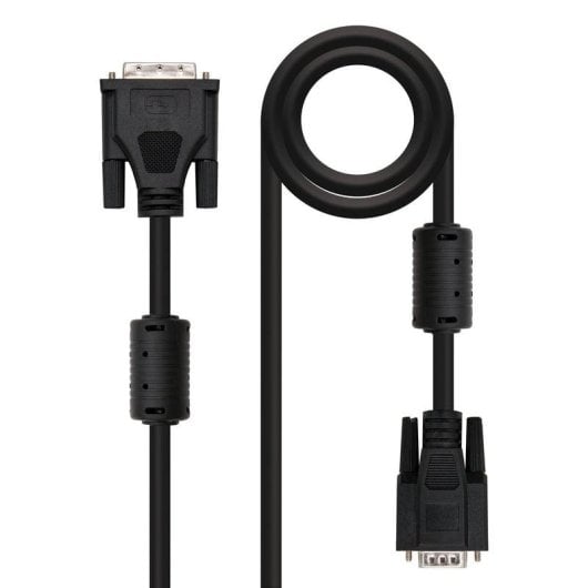 Cable DVI a VGA Nanocable 5 metros con conectores macho